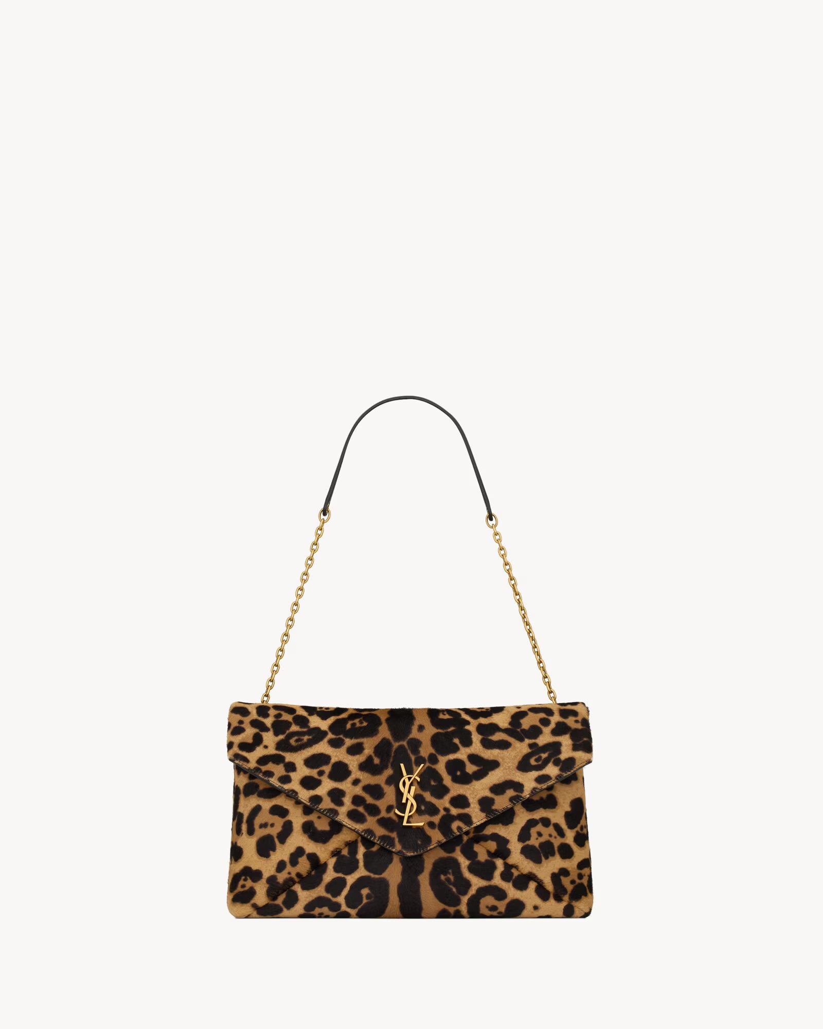 envelope flap shoulder bag (leopard)